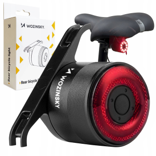 WOZINSKY CYKLISTICKÁ LAMPA micro USB POD SEDLO